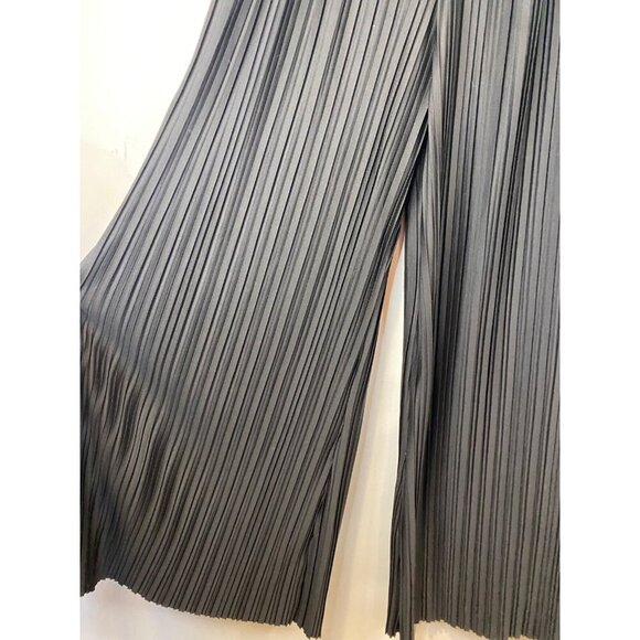 Free People Winona Pleated Flare Pants High Rise Wide Leg Black Size XS - Picture 9 of 9